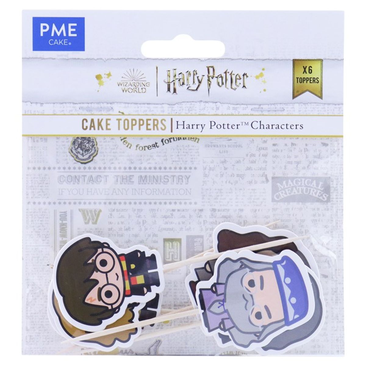 PME - Harry Potter "De Gode" Toppers, 6 stk