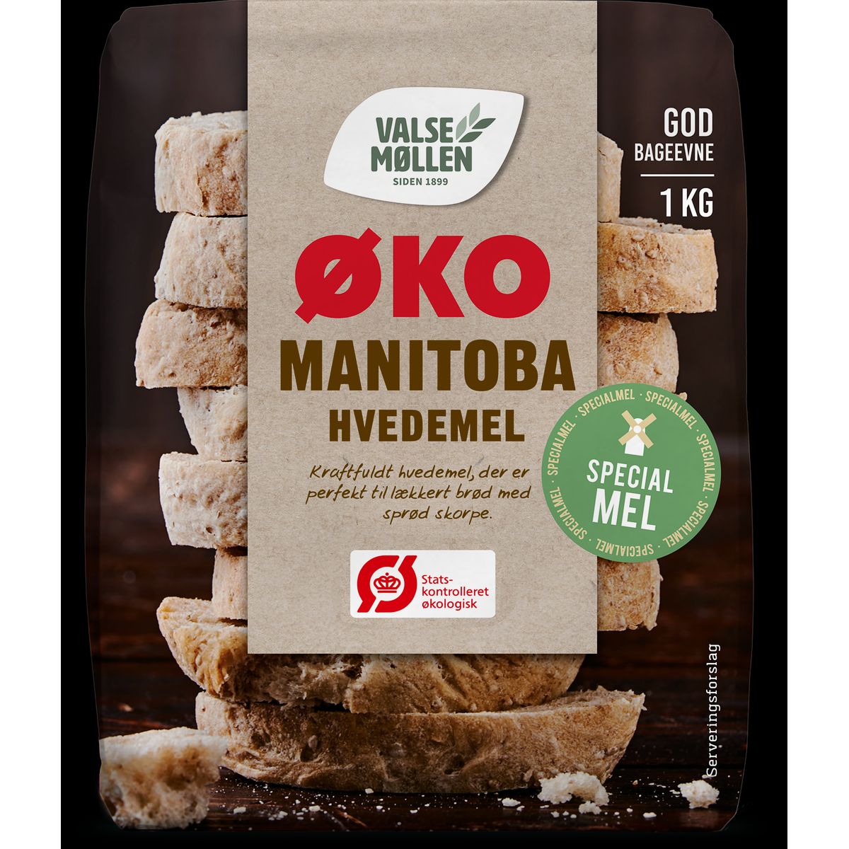 Manitoba hvedemel Økologisk 1 kg - Valsemøllen