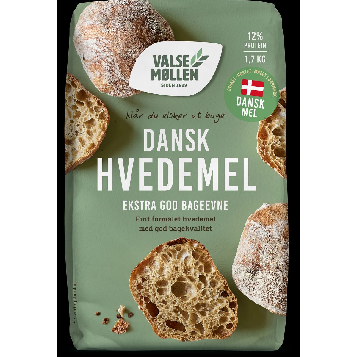 Dansk Hvedemel 1,7 kg - Valsemøllen