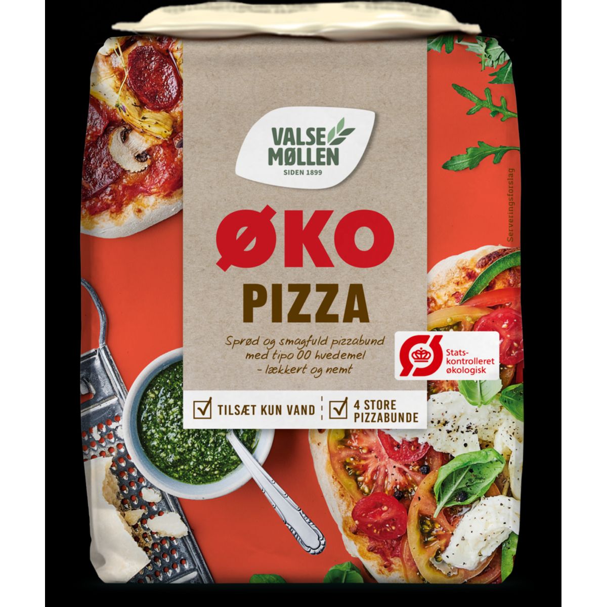 Pizzamel med gær økologisk 900 g - Valsemøllen