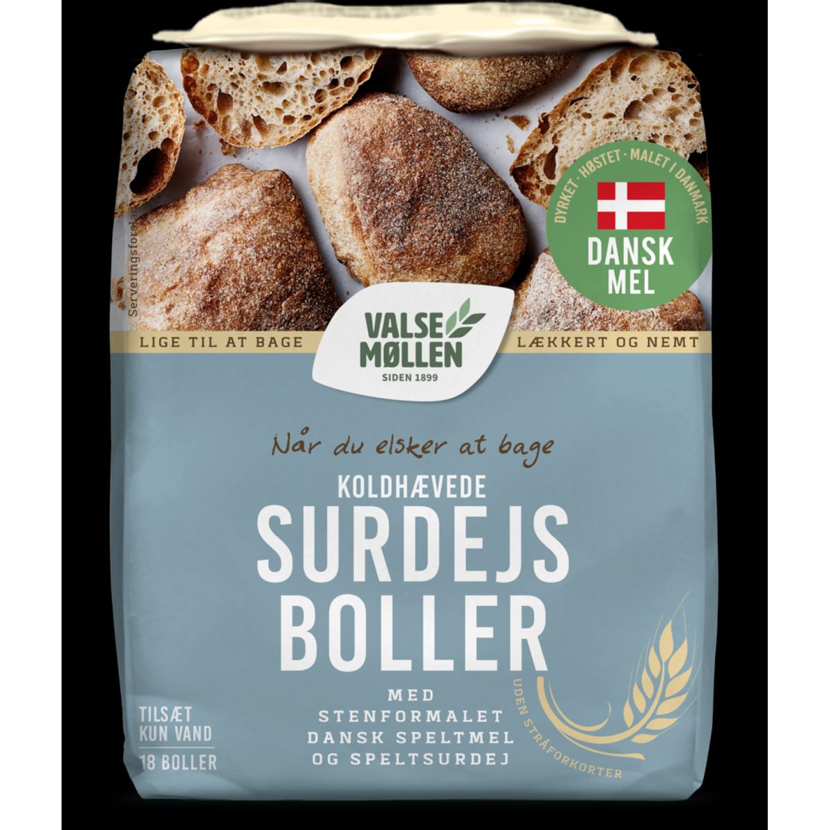 Surdejsboller med spelt 900 g - Valsemøllen