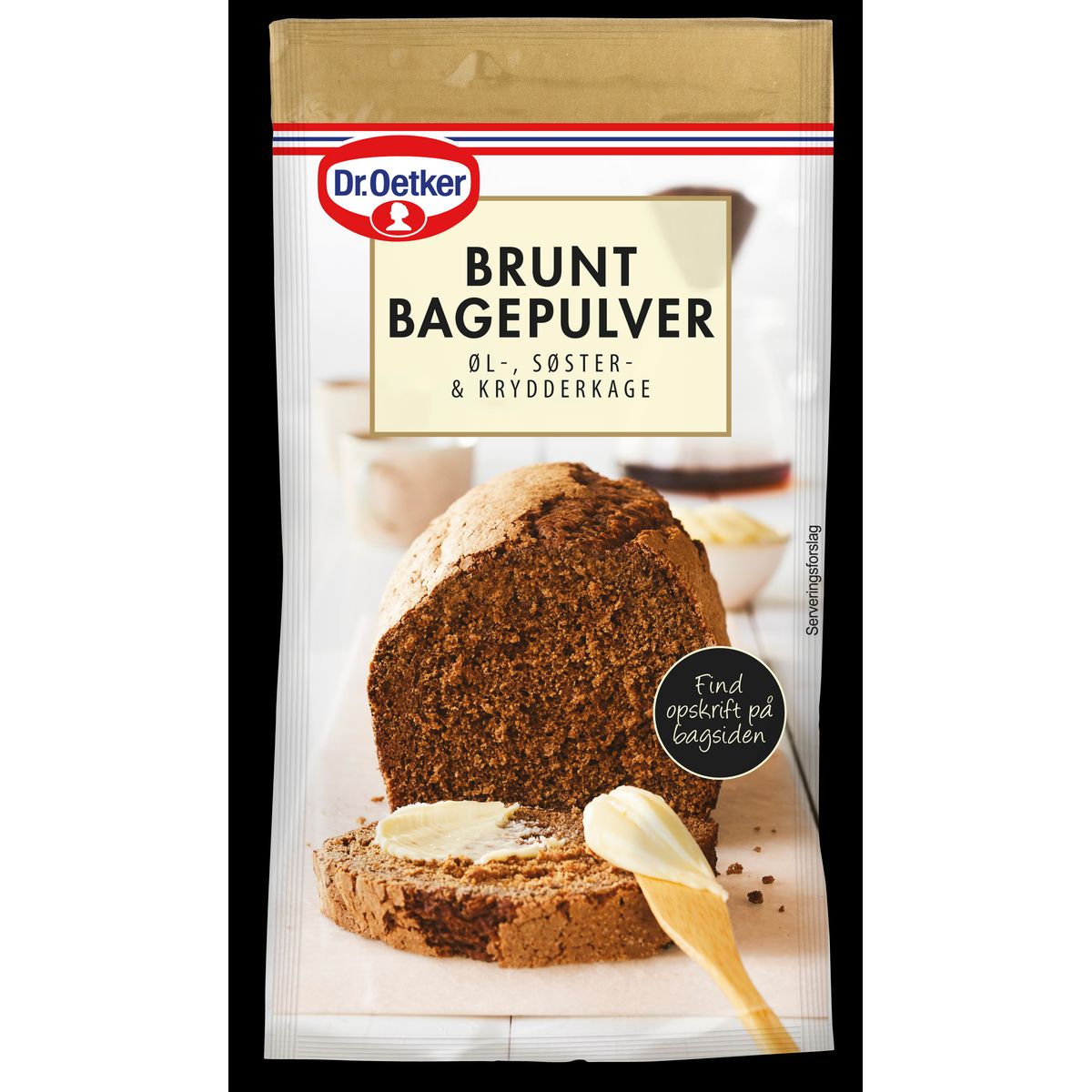 Brunt Bagepulver 16 g - Dr. Oetker