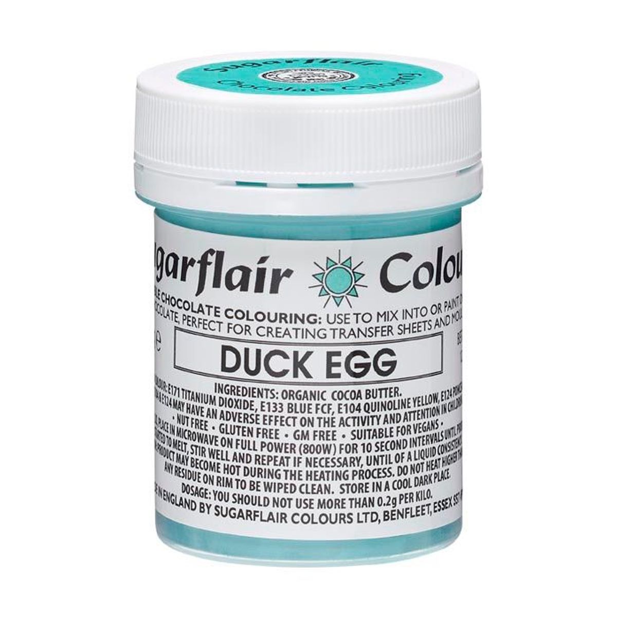 Chokoladefarve Duck Egg 35 g - Sugarflair