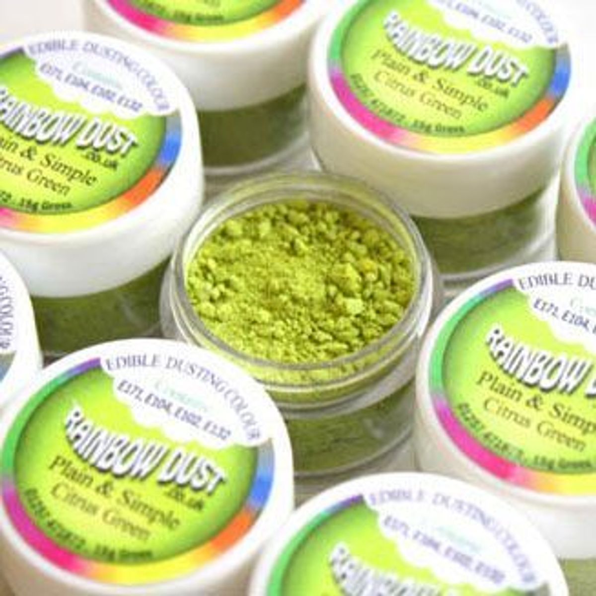 Citrus Green pulverfarve Rainbow Dust 4 g