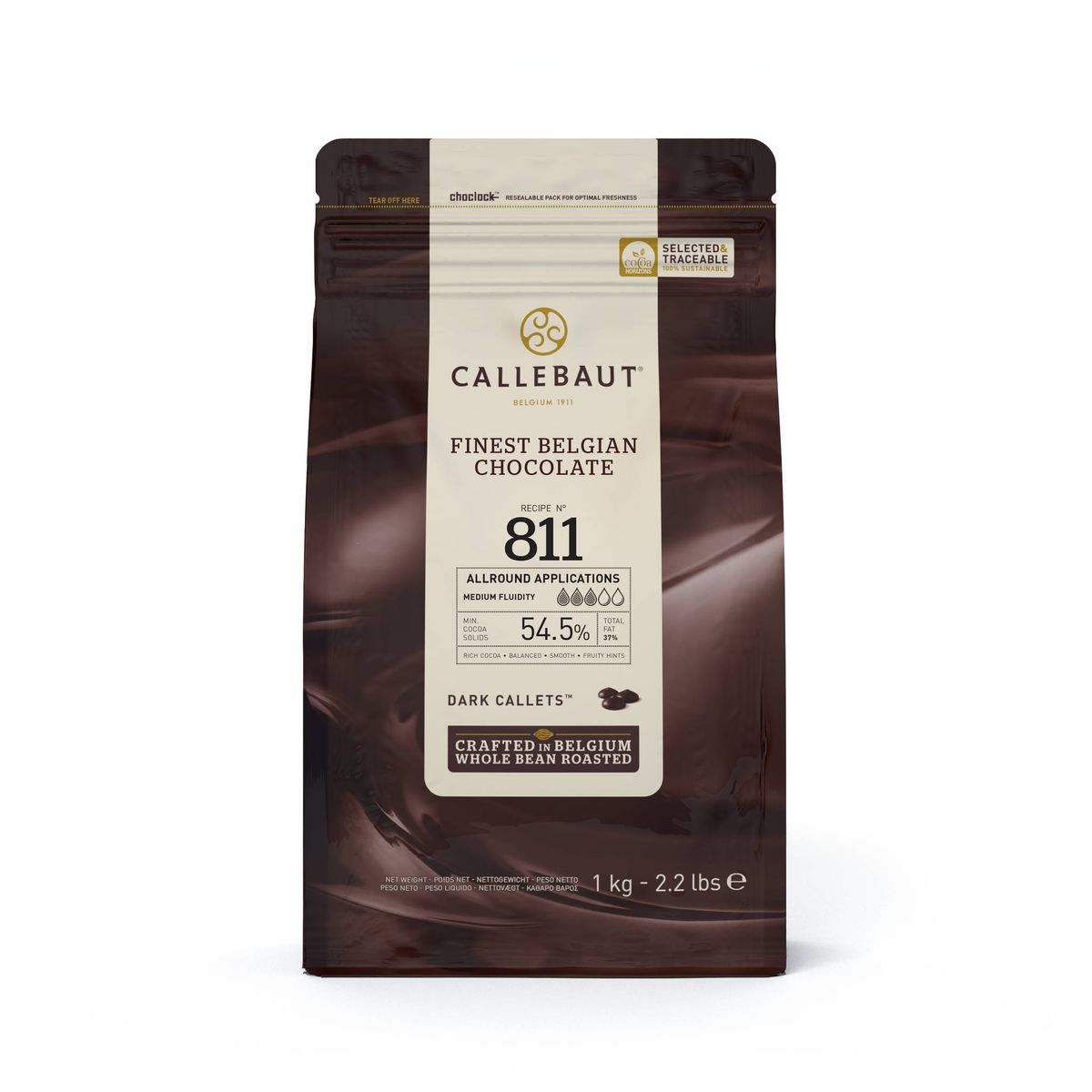 Callebaut Chokolade Callets mørk 811 54,5% - 1 kg