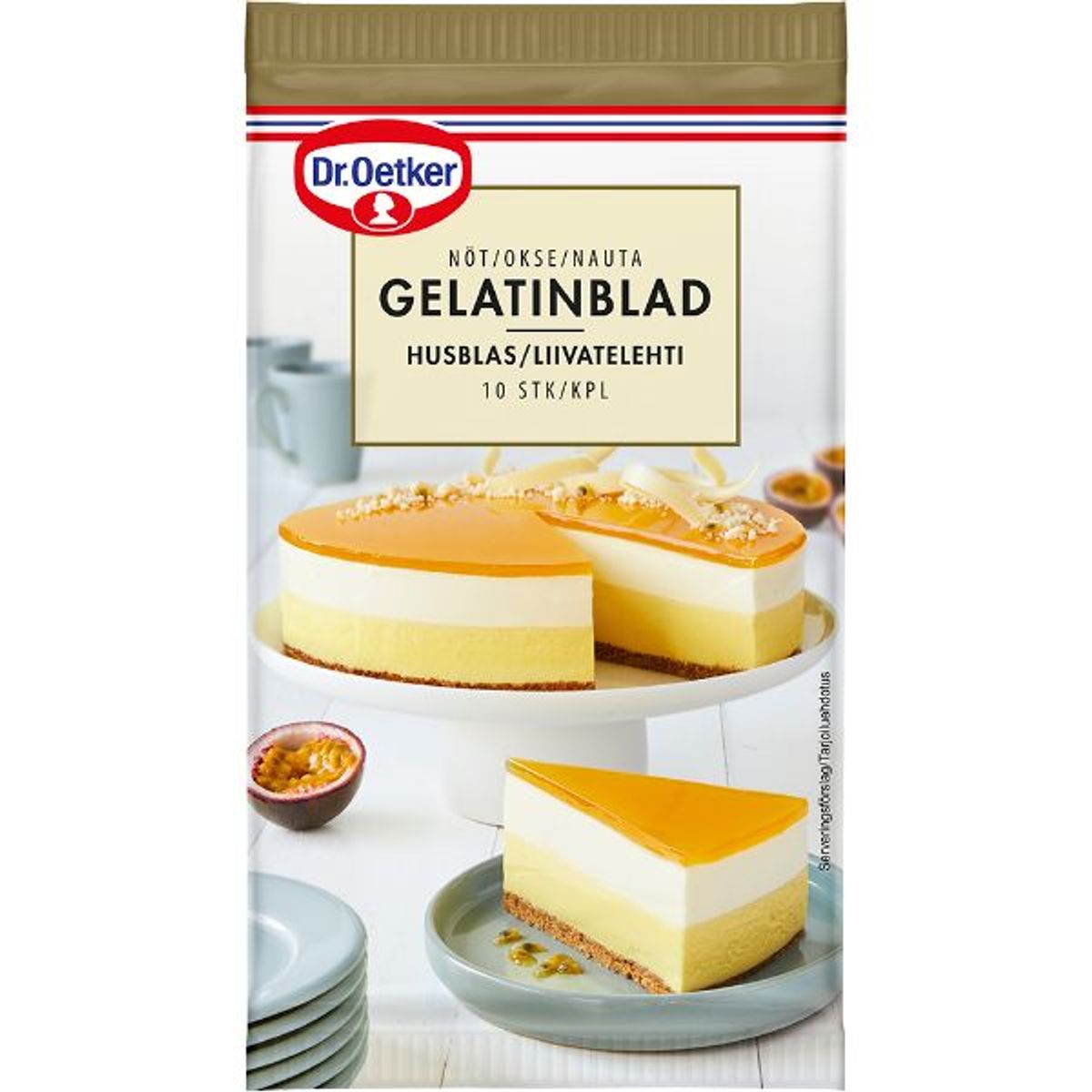 Gelatinblad af okse 10 blade - Dr. Oetker