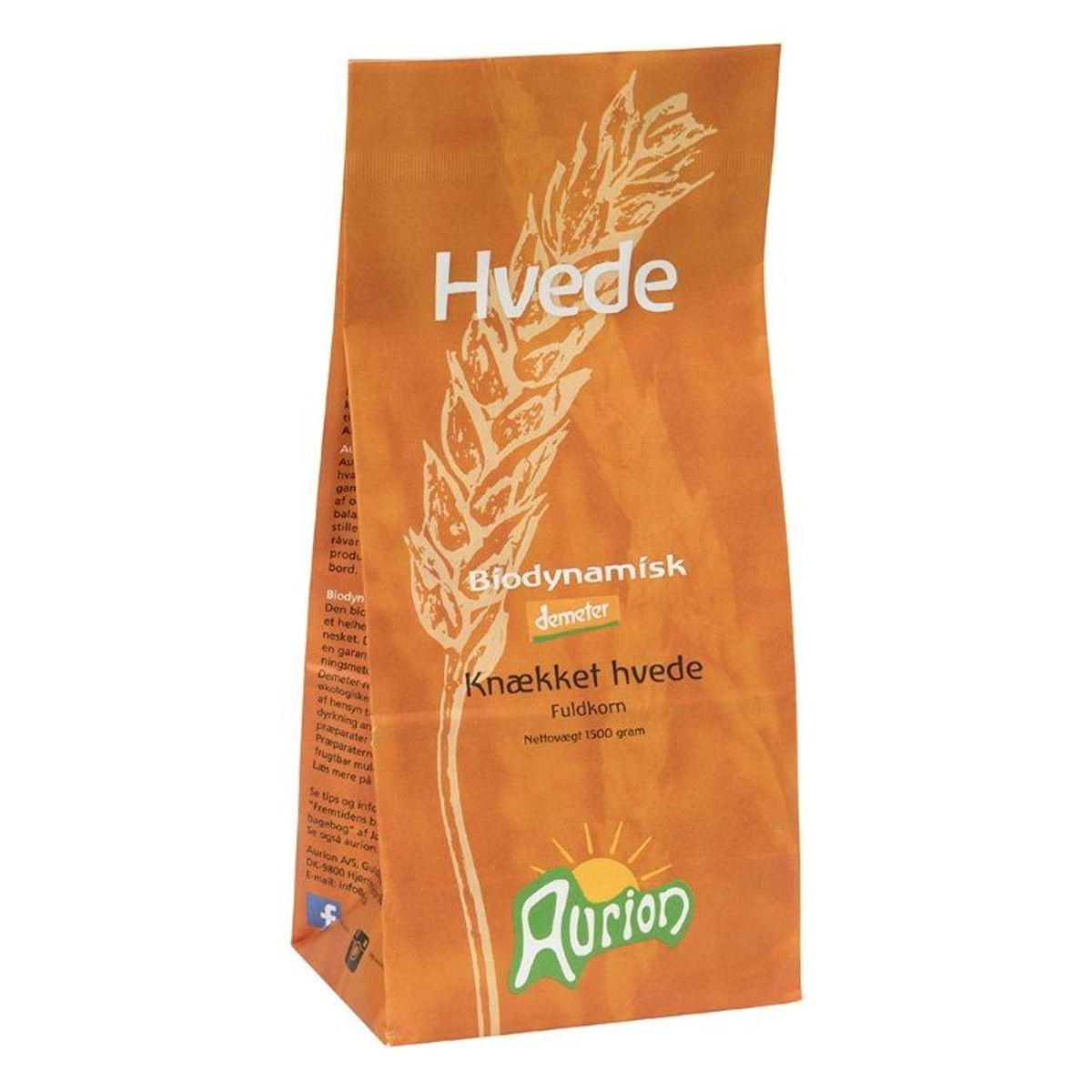 Knækket hvedekerner Aurion 1,5 kg - Biodynamisk