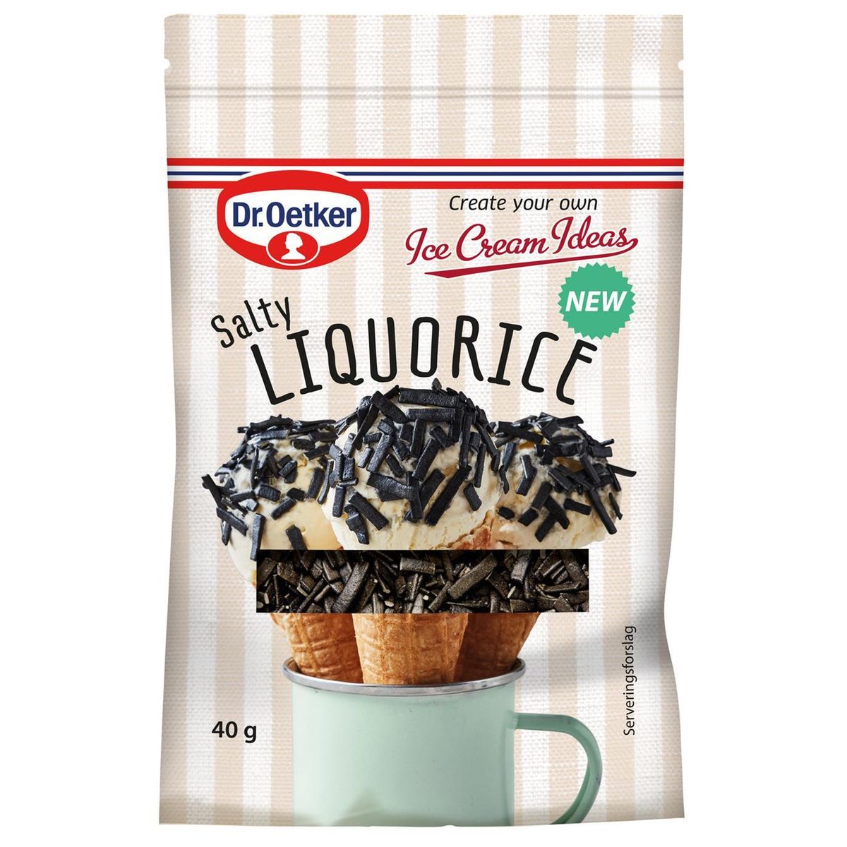 Salty Liquorice 40 g - Dr. Oetker