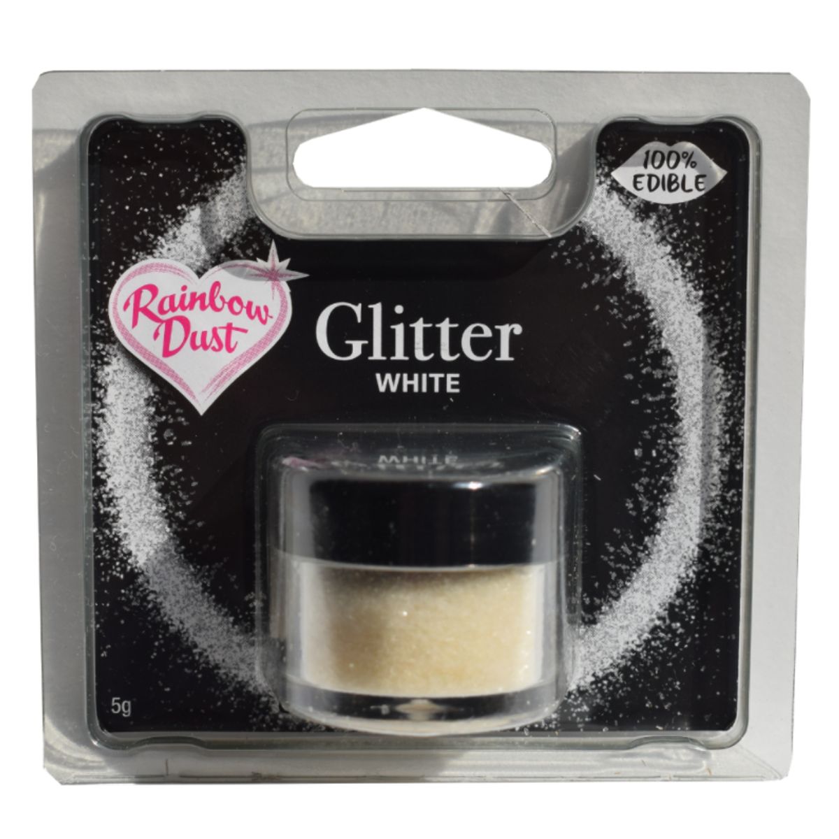 Spiseligt glimmer White - Rainbow Dust 5 g