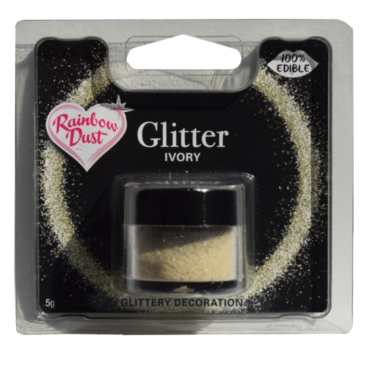 Spiseligt glimmer Ivory - Rainbow Dust 5 g