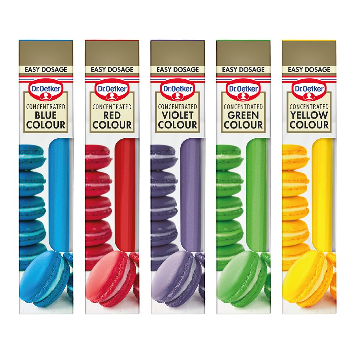 Dr. Oetker Concentrated Colour 5-pak