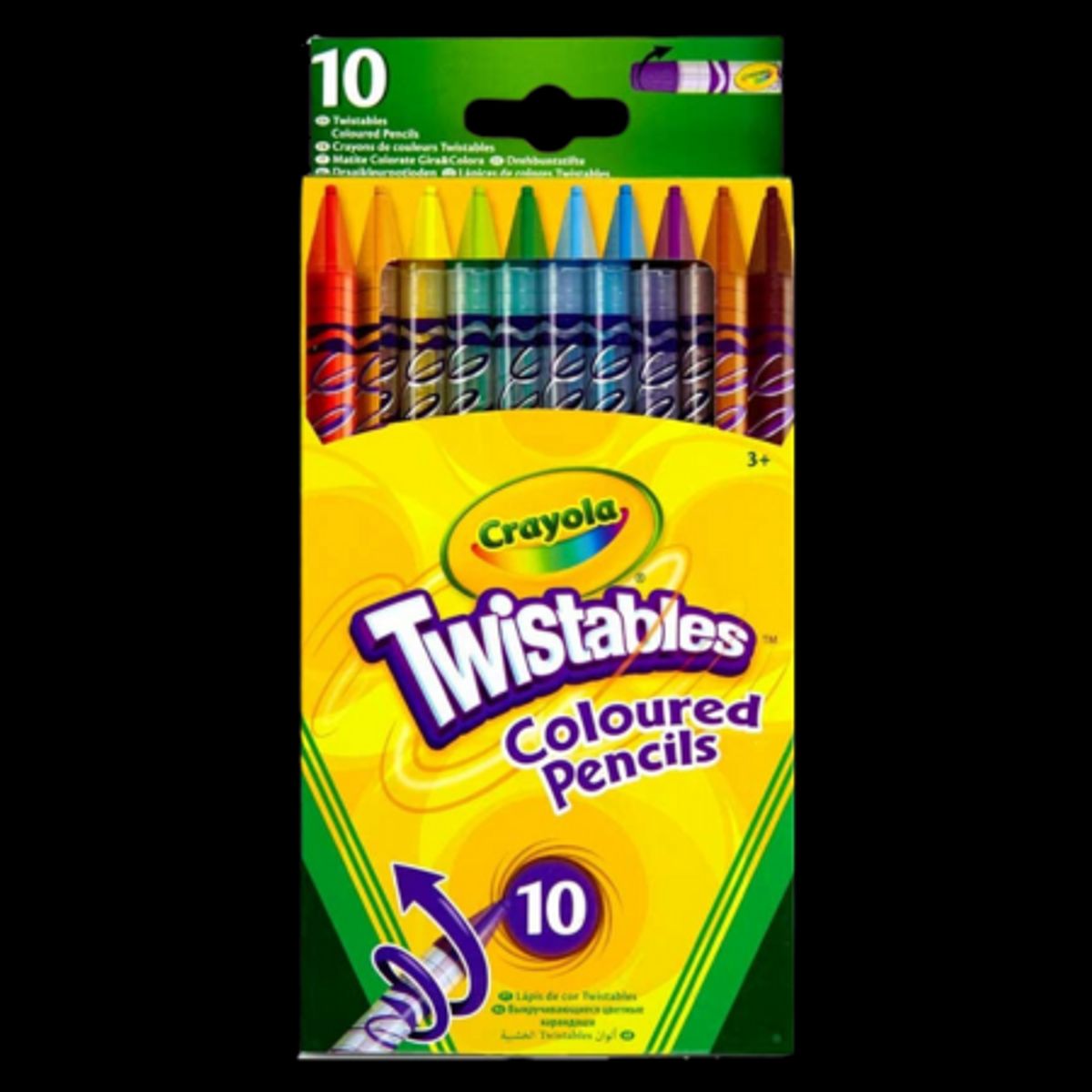 Crayola Twistables Coloured Pencils - 10 stk