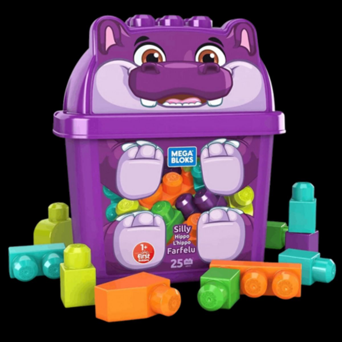 Mega Bloks First Builders Silly Hippo 25 dele