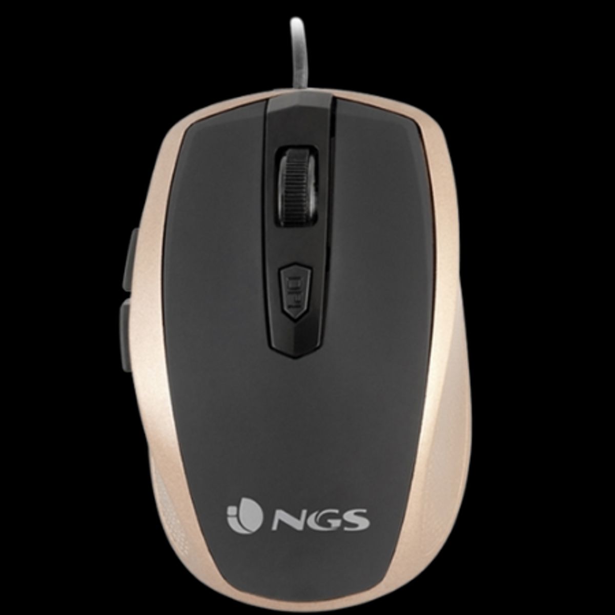 NGS Tick Gold USB Optical Mouse - Guld & Sort