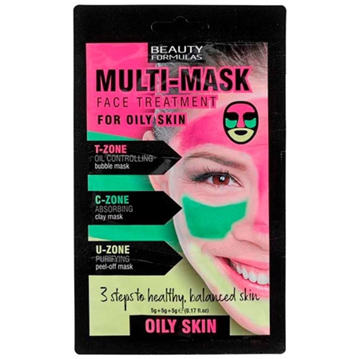 Beauty Formulas Oily Multi Ansigtsmaske