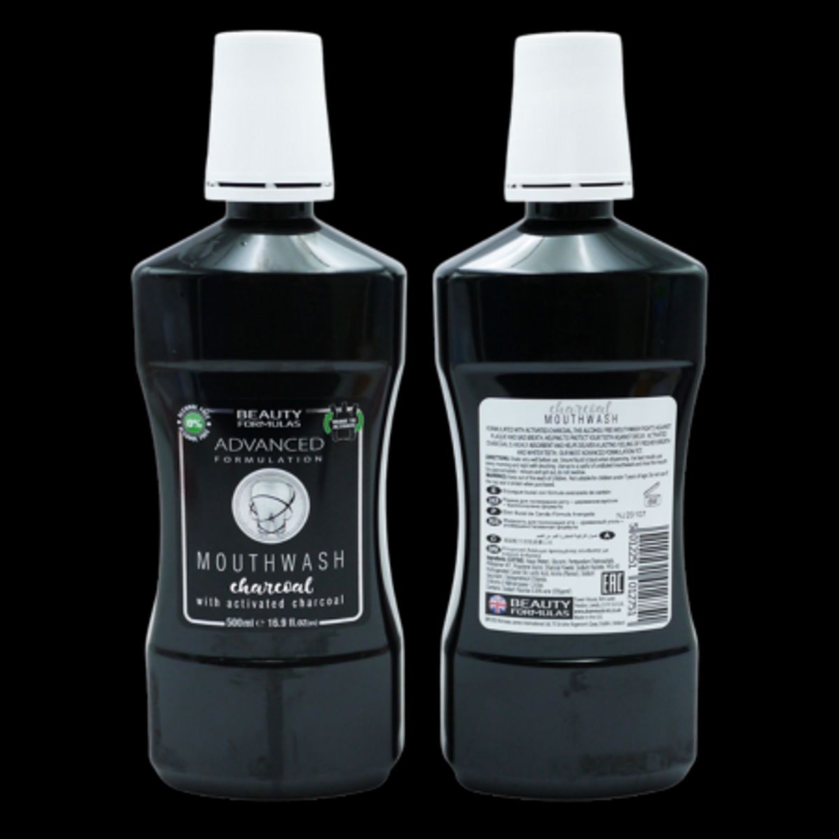 Beauty Formulas Charcoal Mouthwash - 500ml