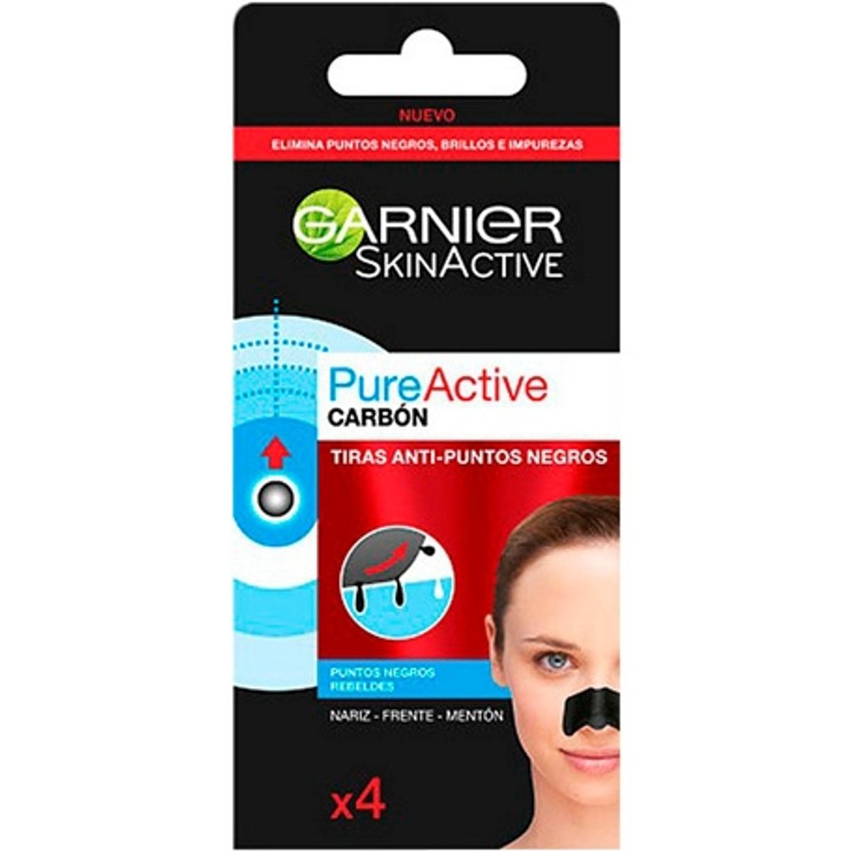 Garnier Pure Active Blackhead Strips - 4 stk