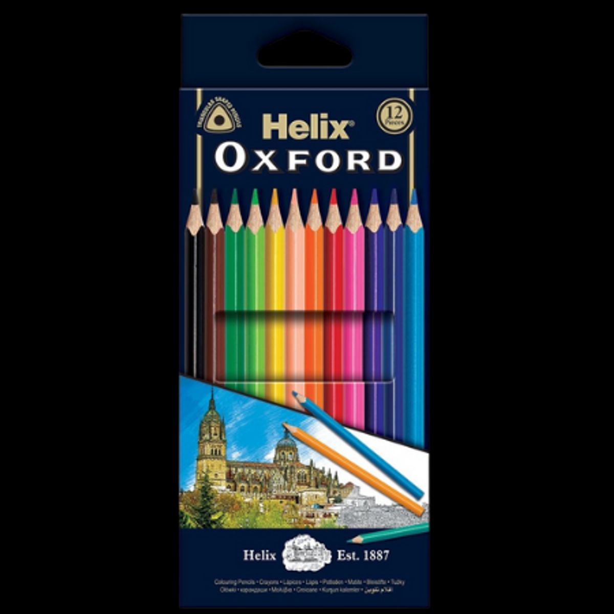 Helix Oxford Farveblyanter - 12 stk