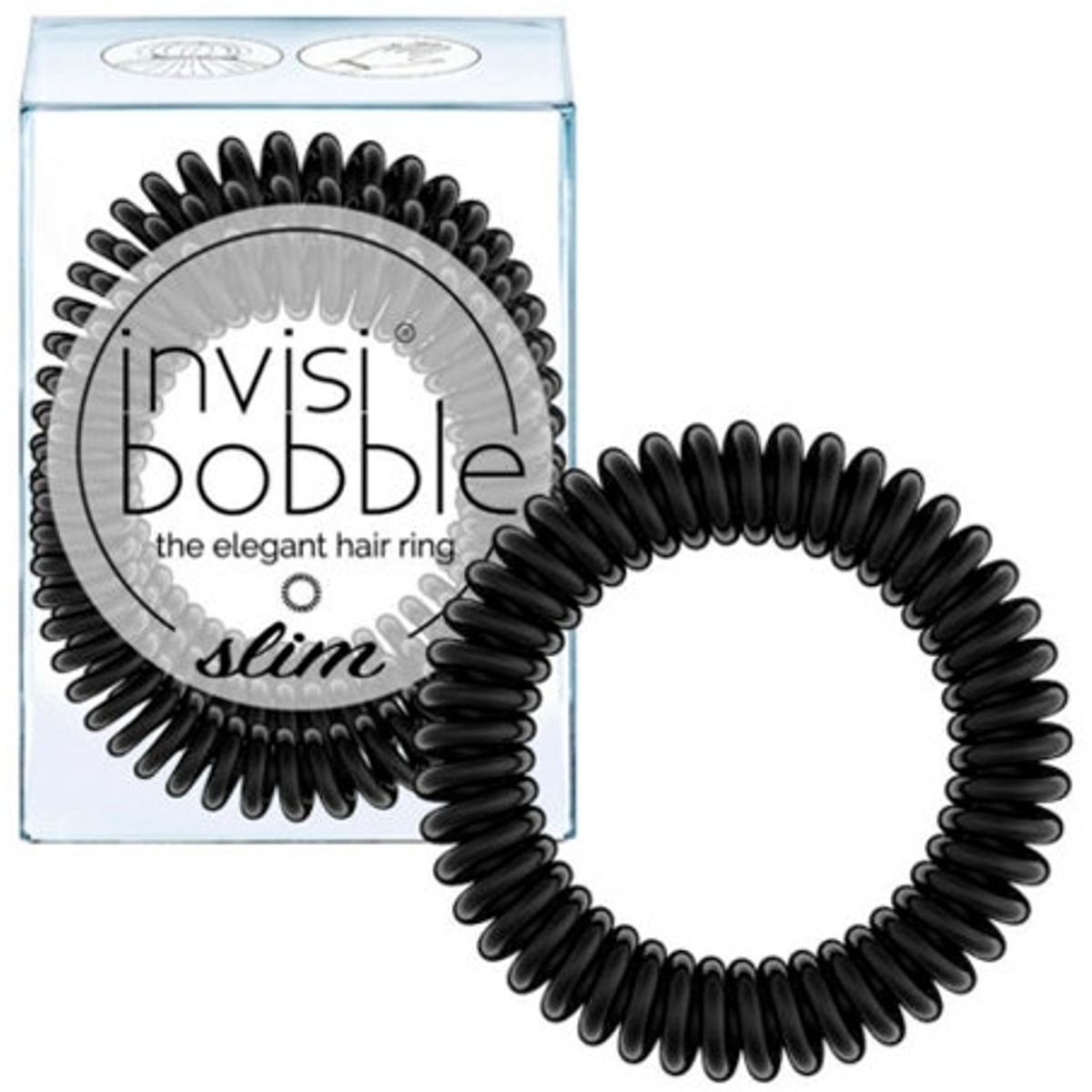 Invisibobble Slim True Black - 3 stk