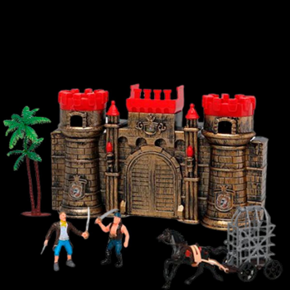 Keyly Toys Pirate Castle Legesæt - 6 dele