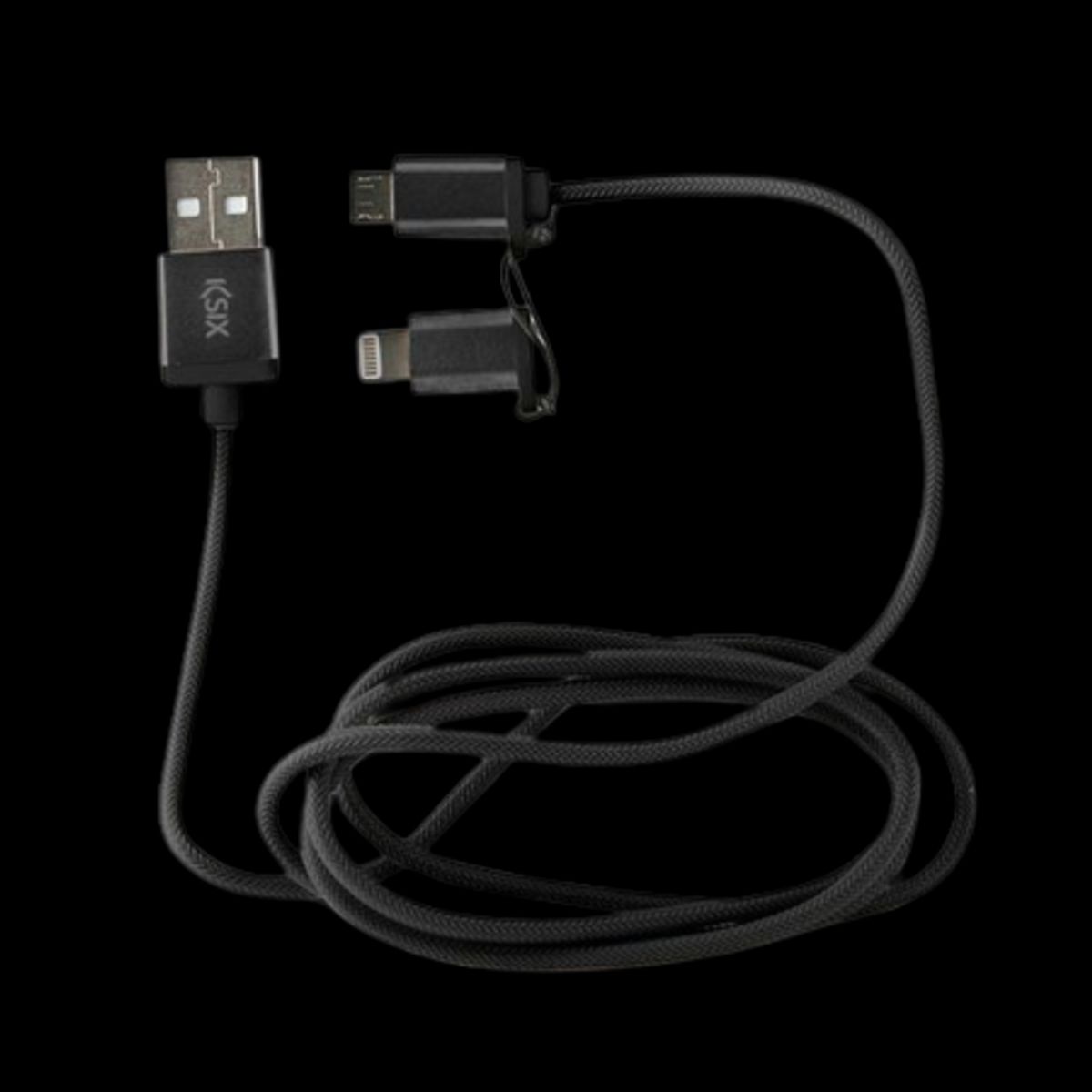 KSIX USB til Micro-USB & Apple Lightning Omformer