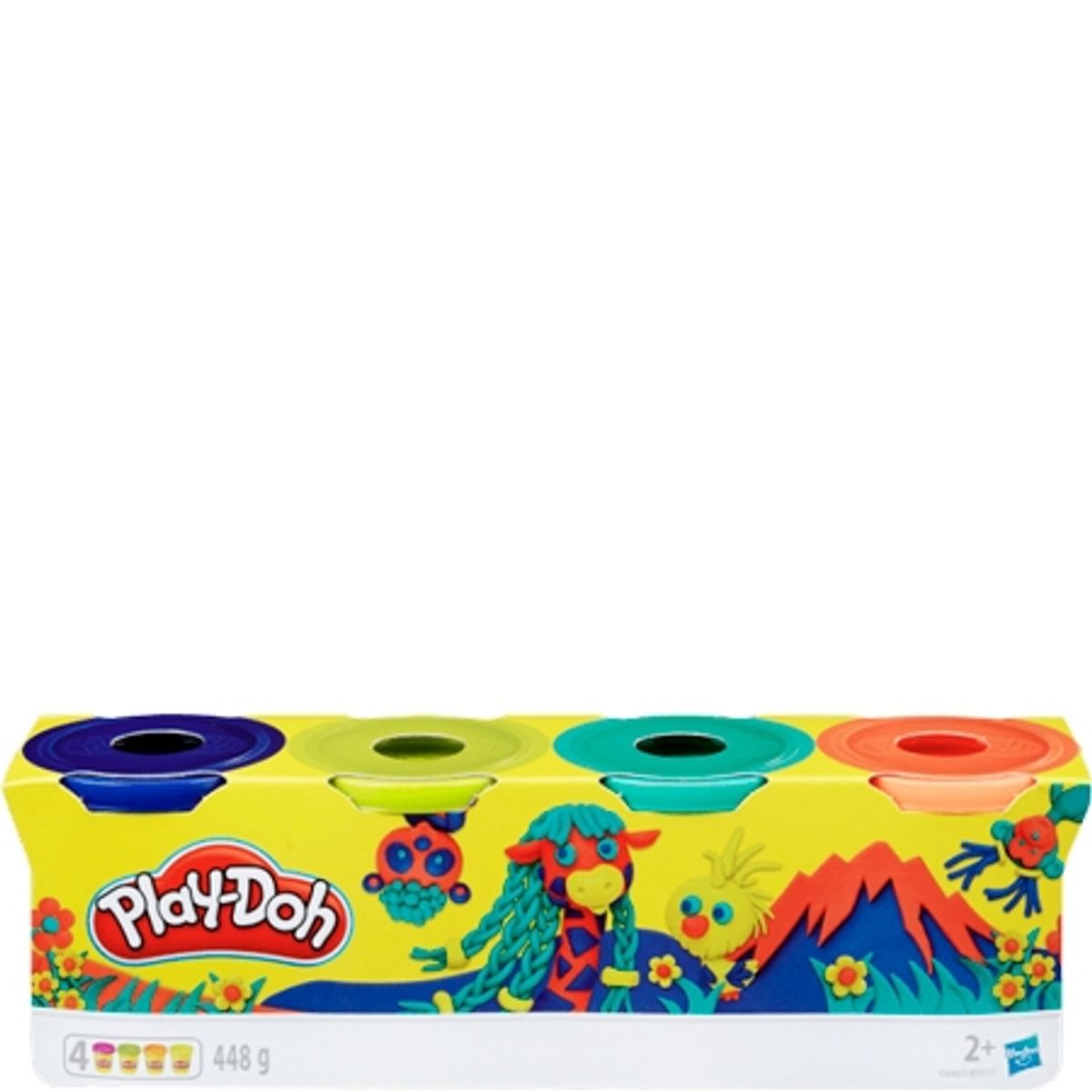 Play-Doh 4-pak Modellervoks - Vilde dyr