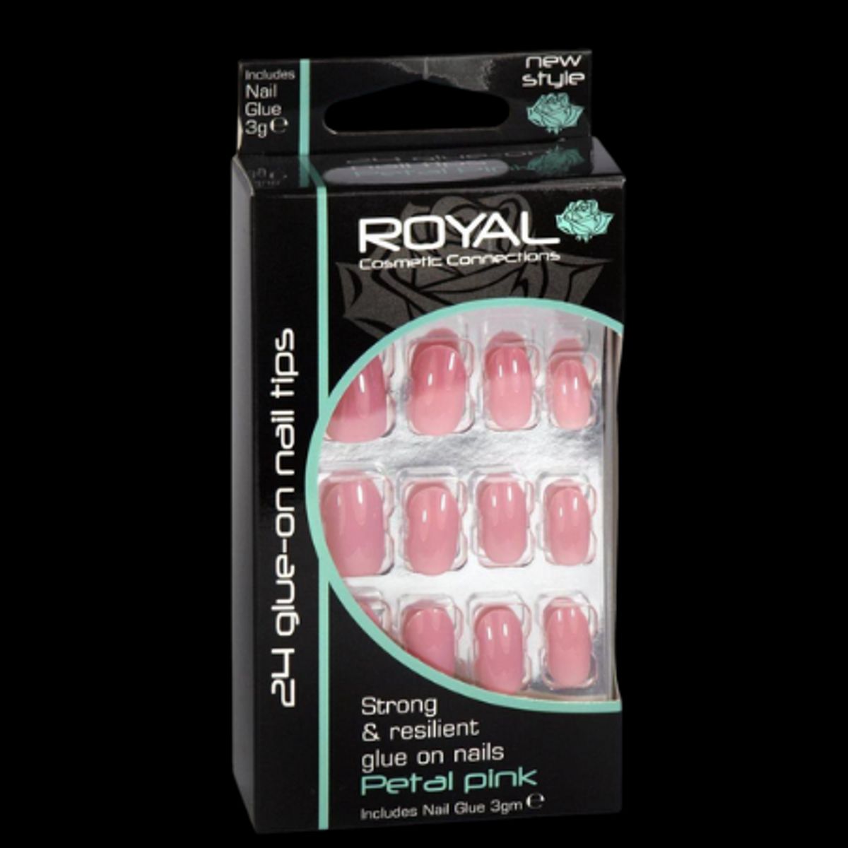 Royal Kunstige Negle Petal Pink 24 Stk