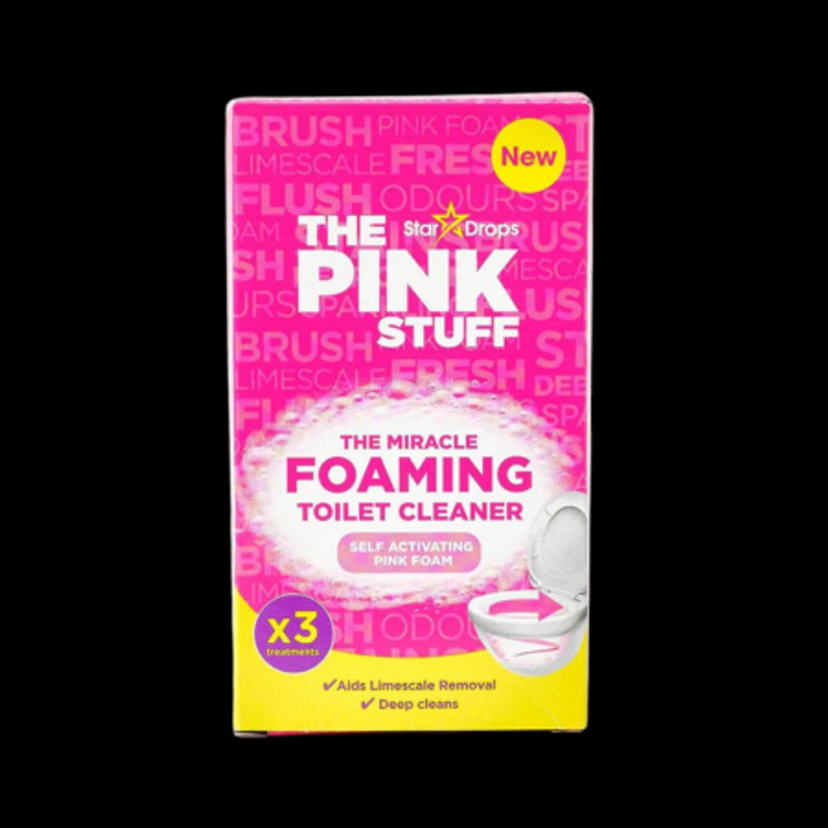 Stardrops The Pink Stuff Miracle Foaming Toilet Cleaner - 3x100g