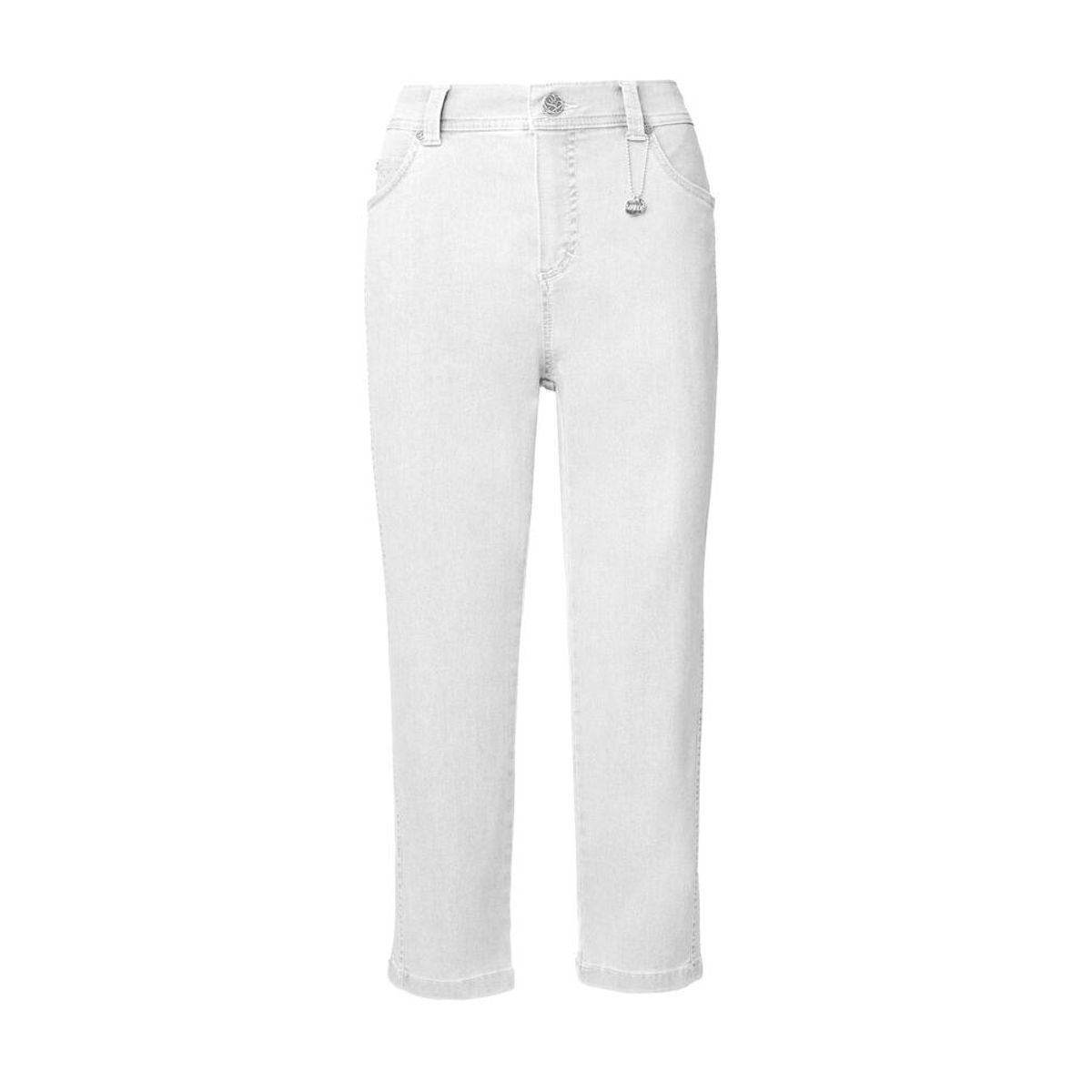 Capri Jeans - Dora Milano - Hvide - Anna Montana