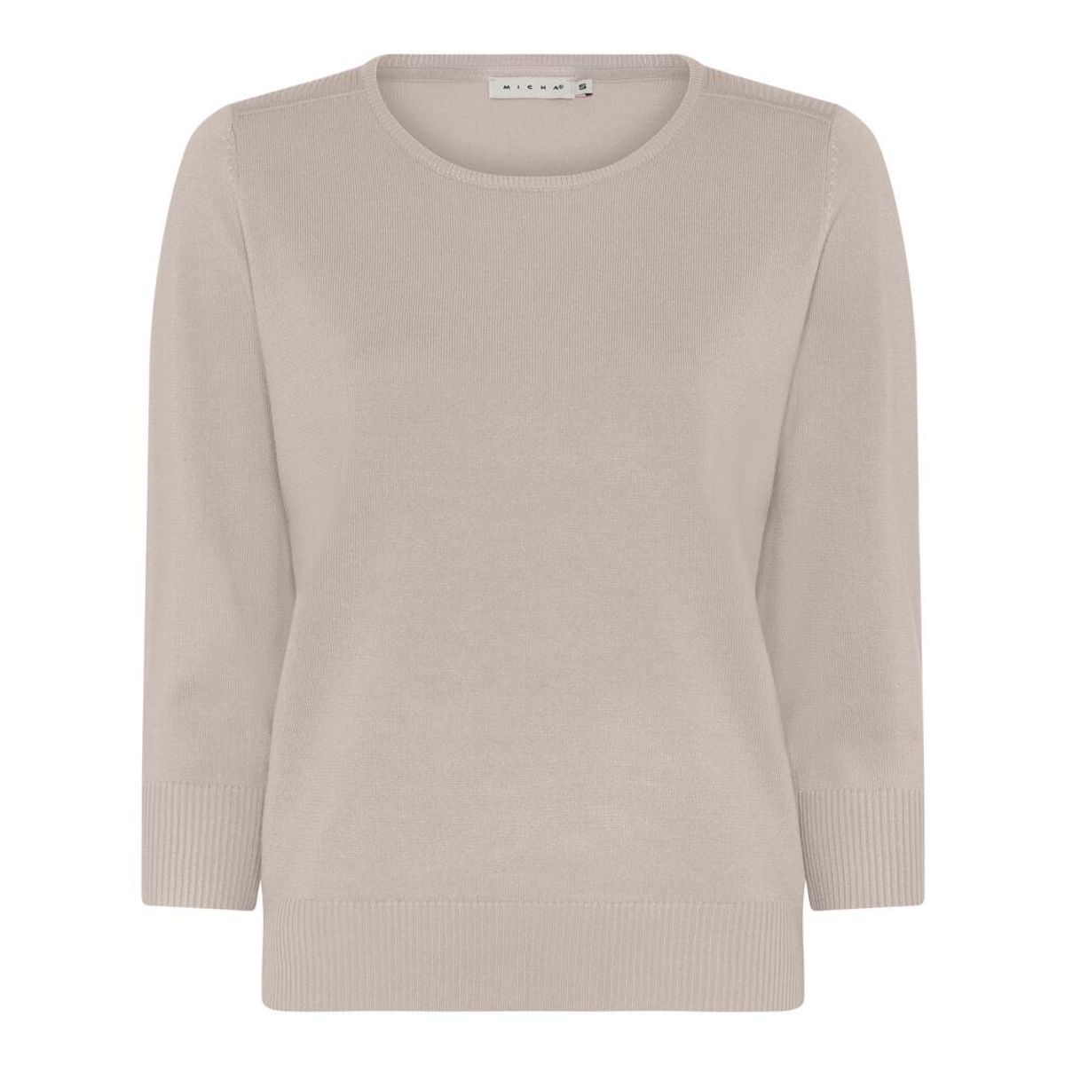 Jumper - Basic Viscose Strik - Desert Sand - Micha