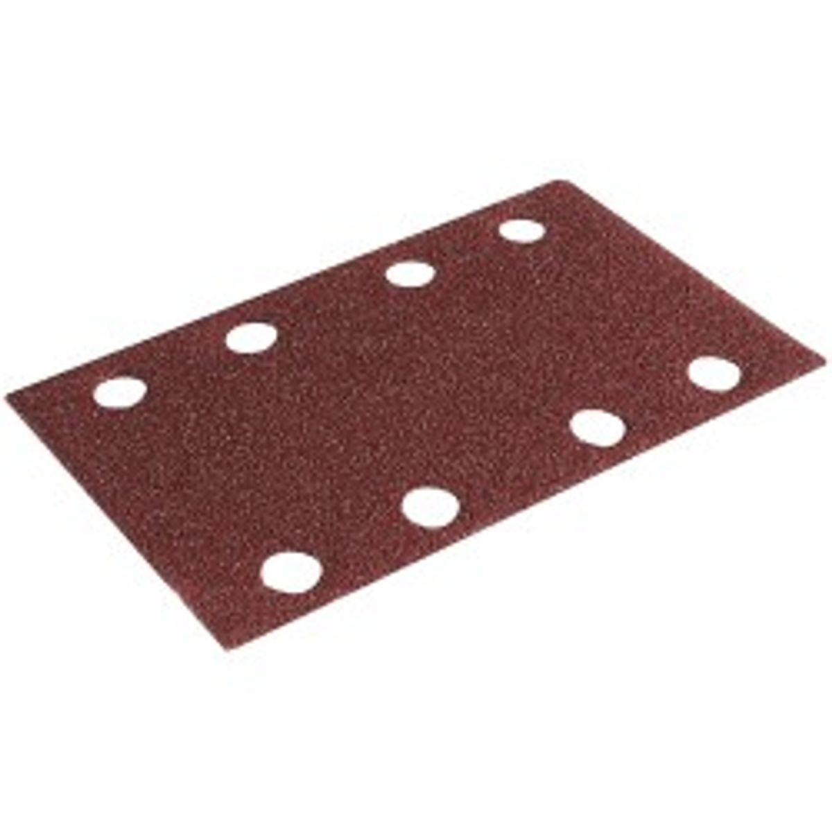 Sandpapir m/ 8 huller og Velcro - 80 x 133 mm