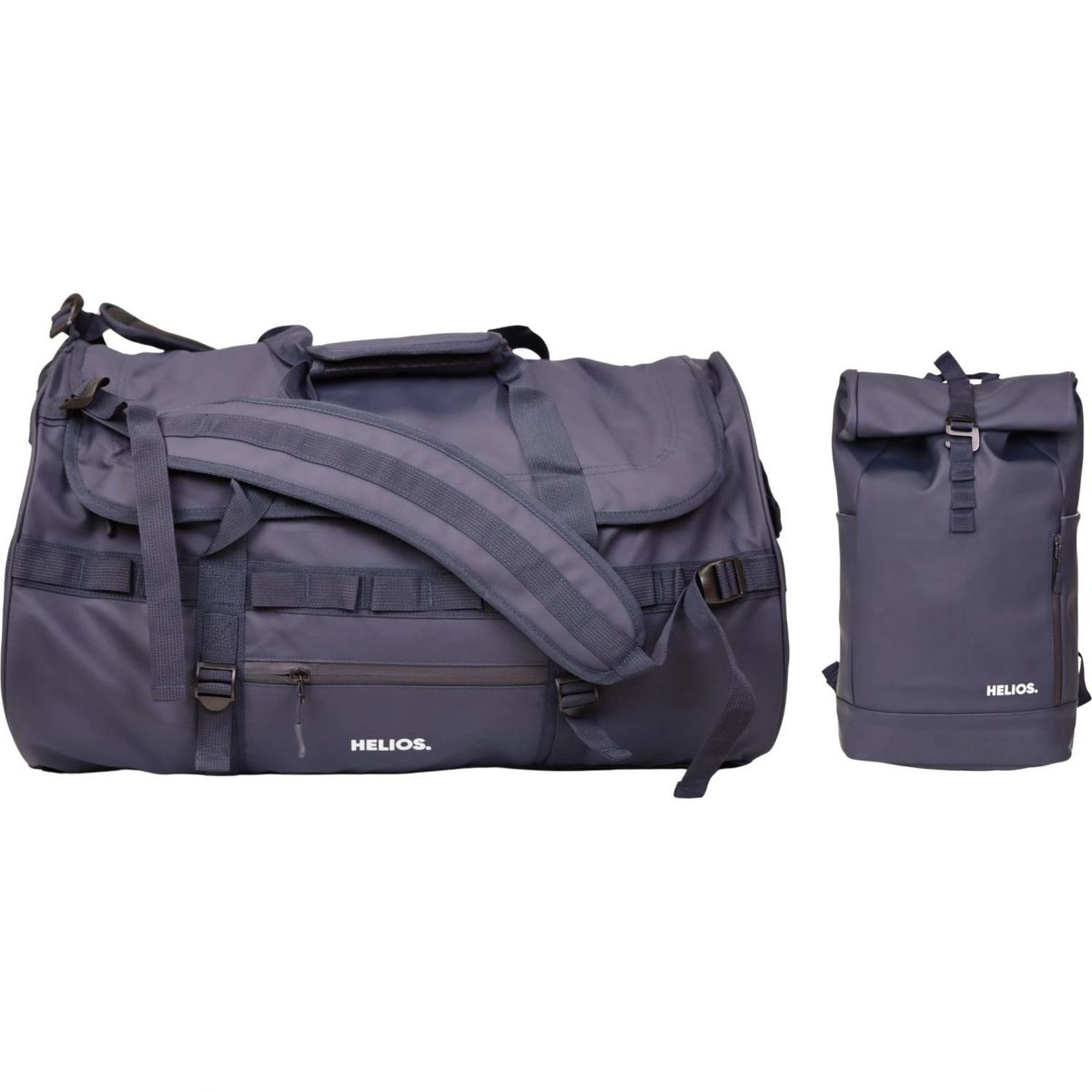 Helios Adventure Duffel Bag, 60L + Helios Urban, rygsæk, 26L, Navy