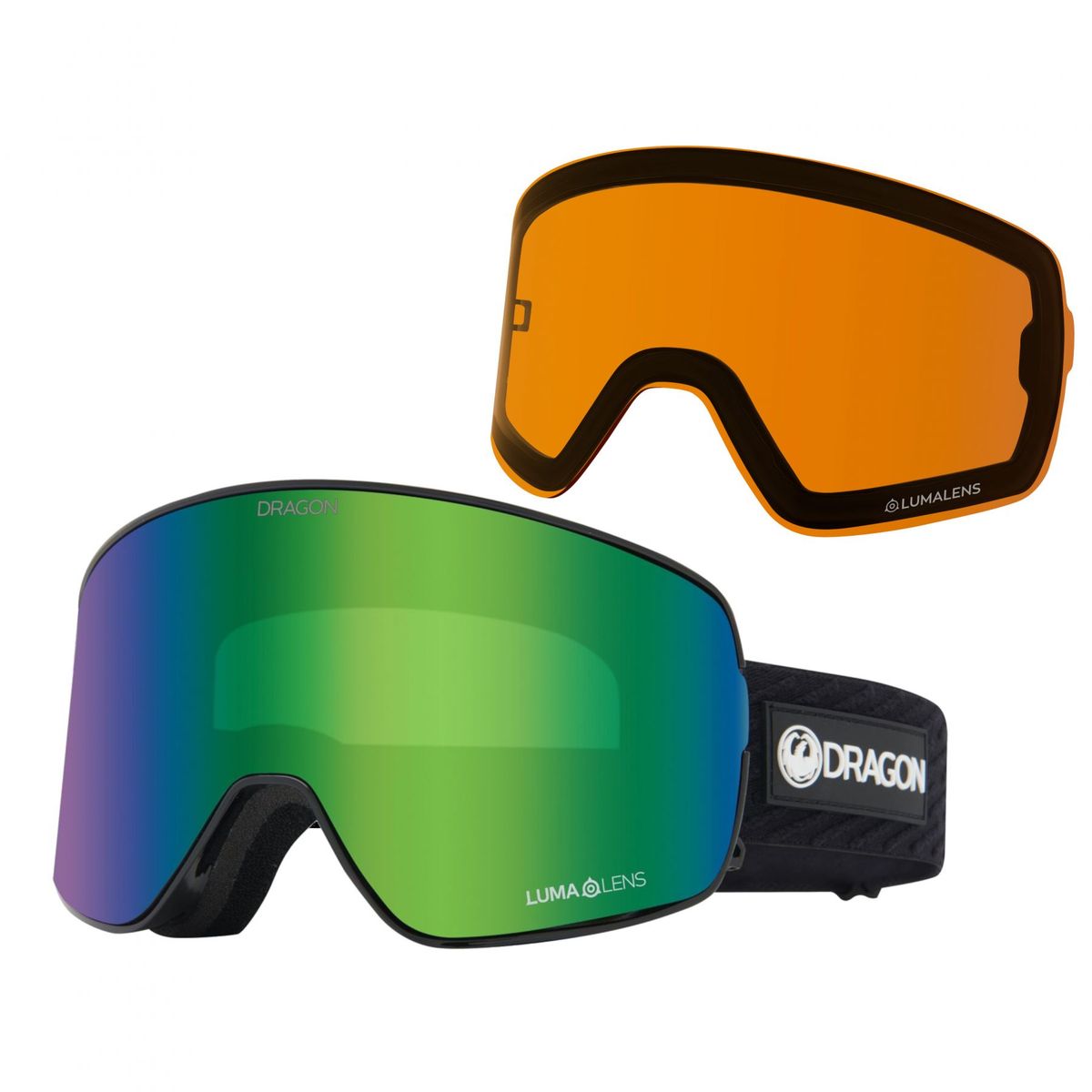 Dragon NFX2, skibriller, icon green