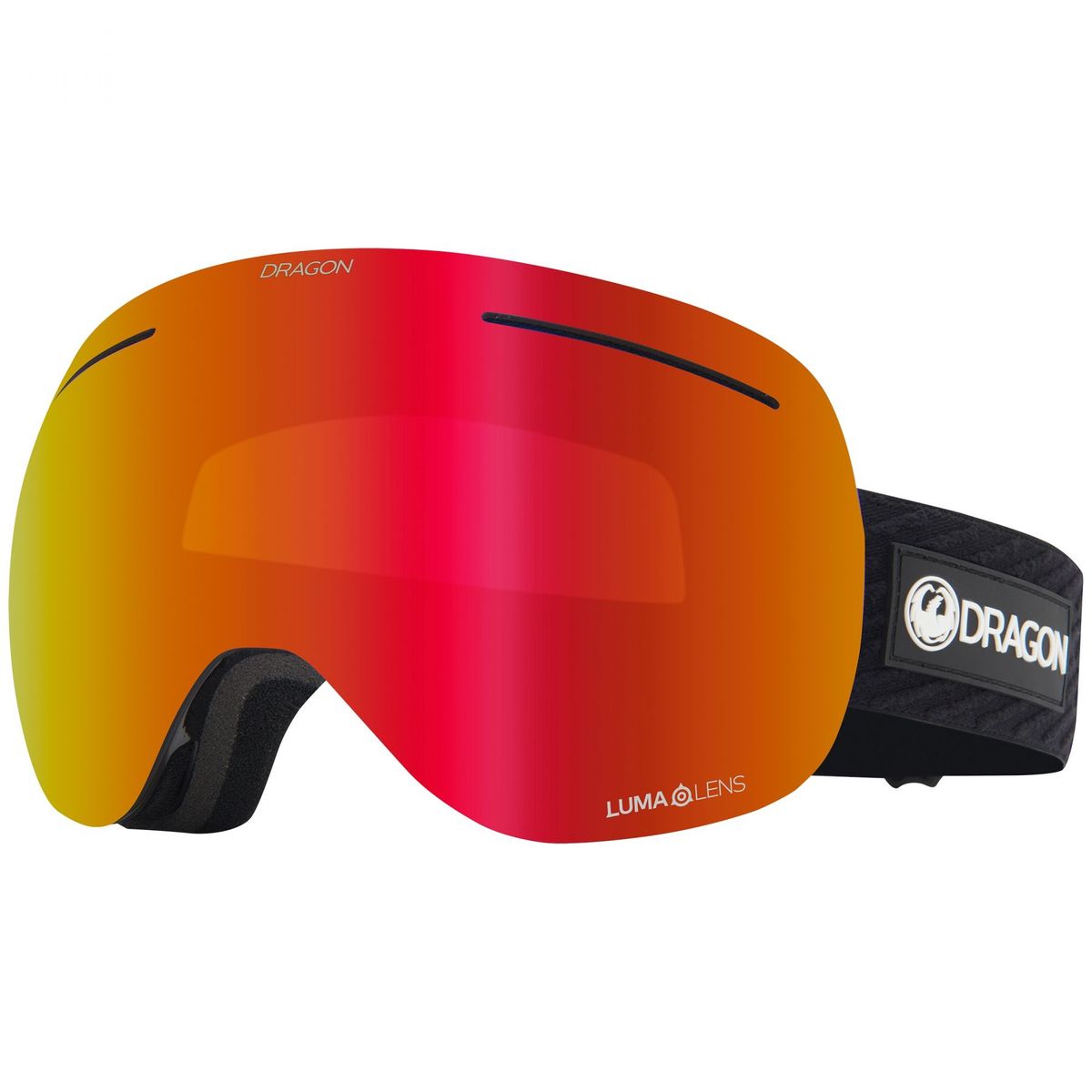 Dragon X1, skibriller, icon red