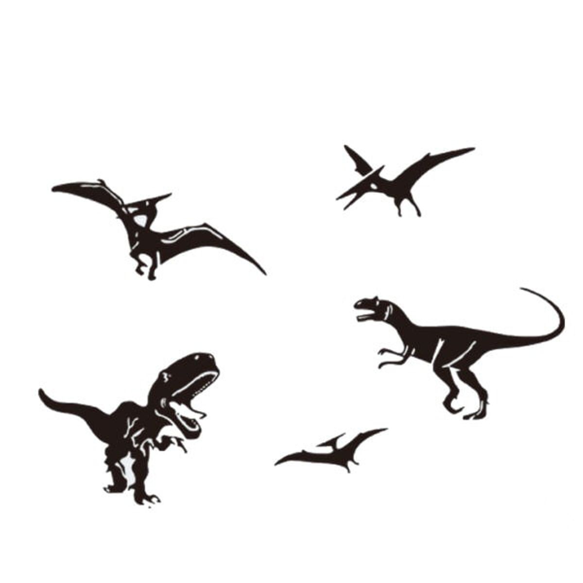 Dinosaurus wallsticker med 5 forskellige dinosaur fra urtiden.