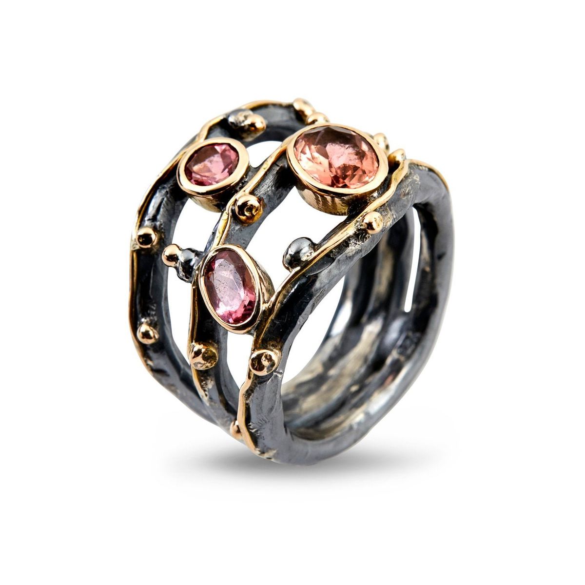 Ring Zeus Tribeca Stones Red Tourmaline - 56