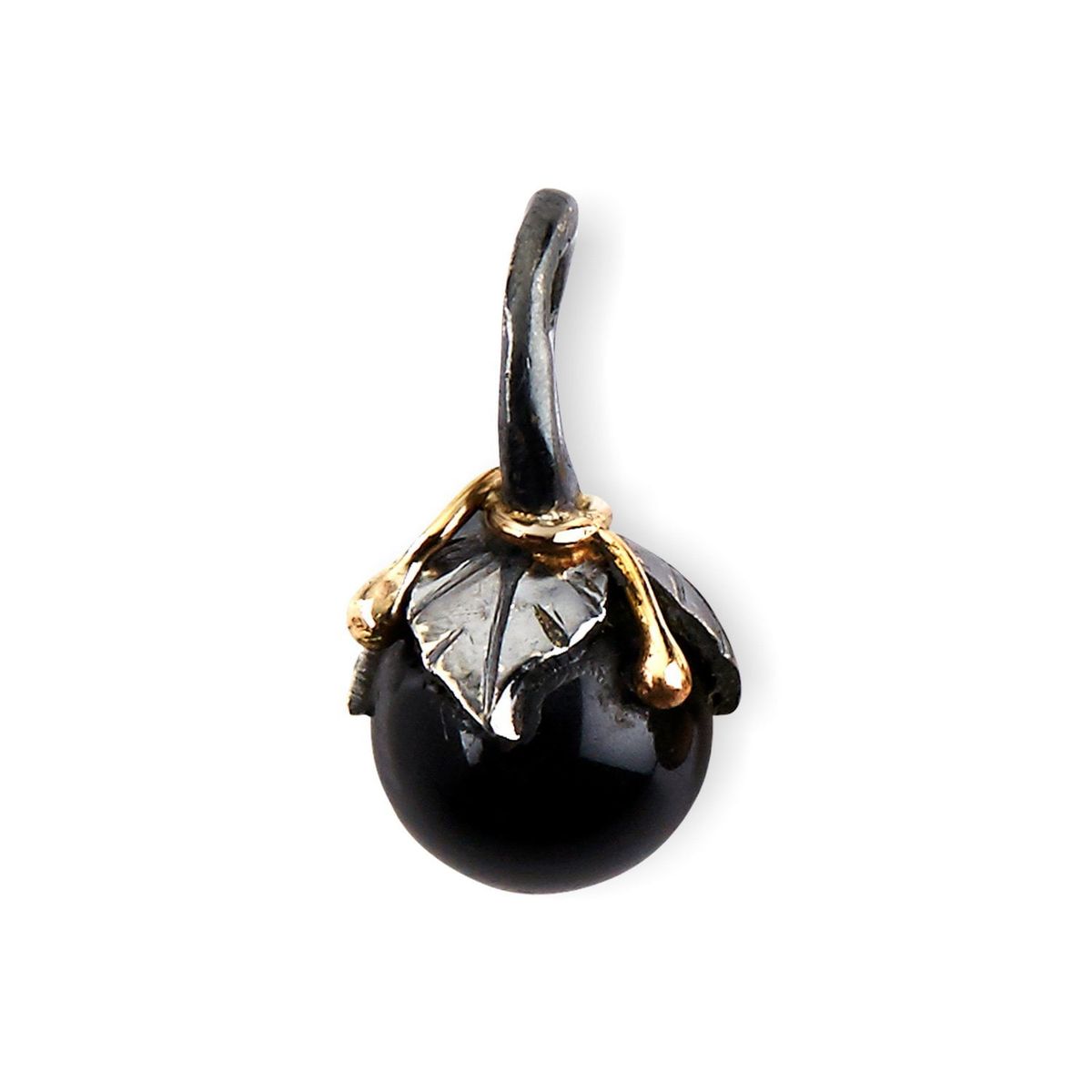 Urban Leaf Drop Black Onyx Vedhæng (L)