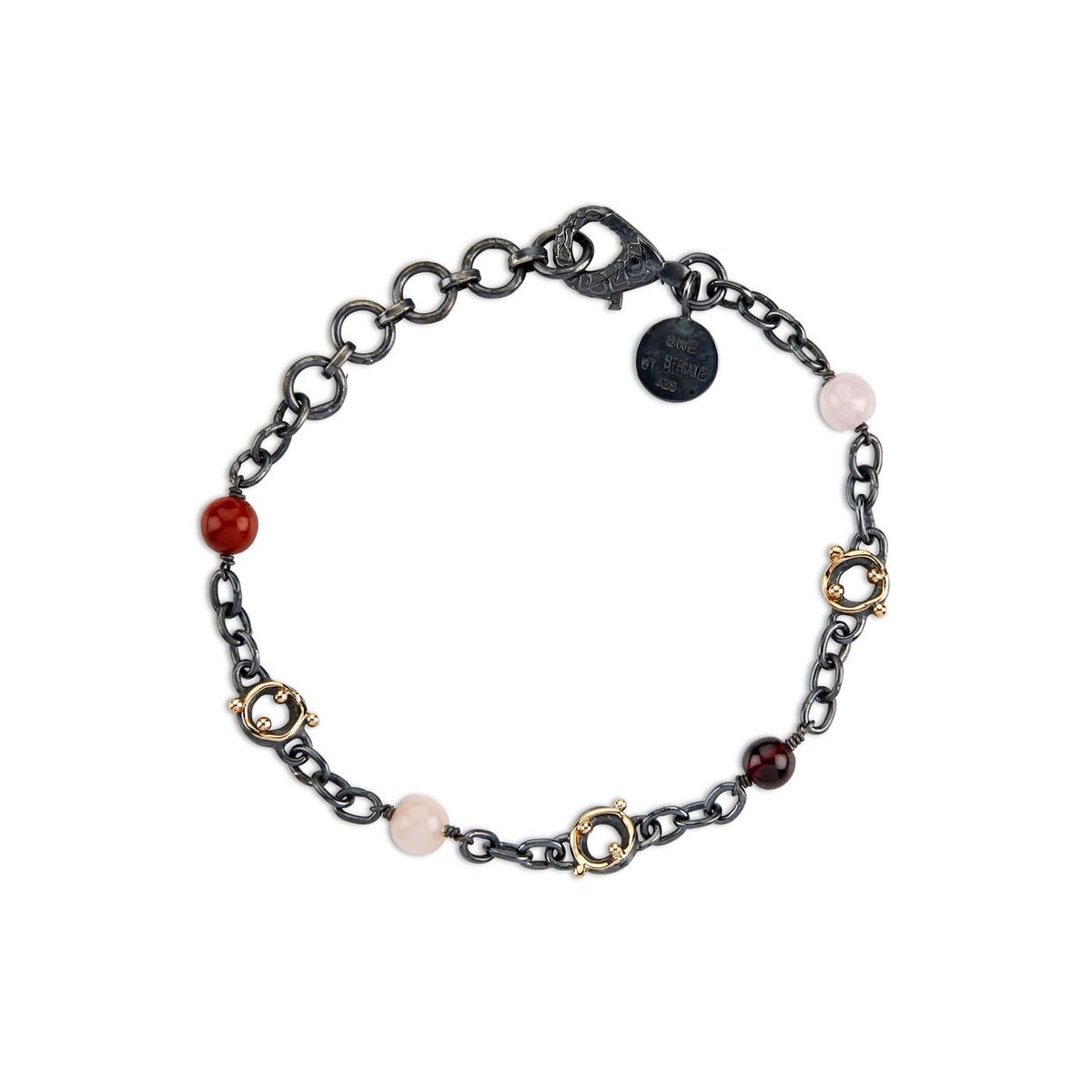 Zeus Stones Rød Mix Armbånd