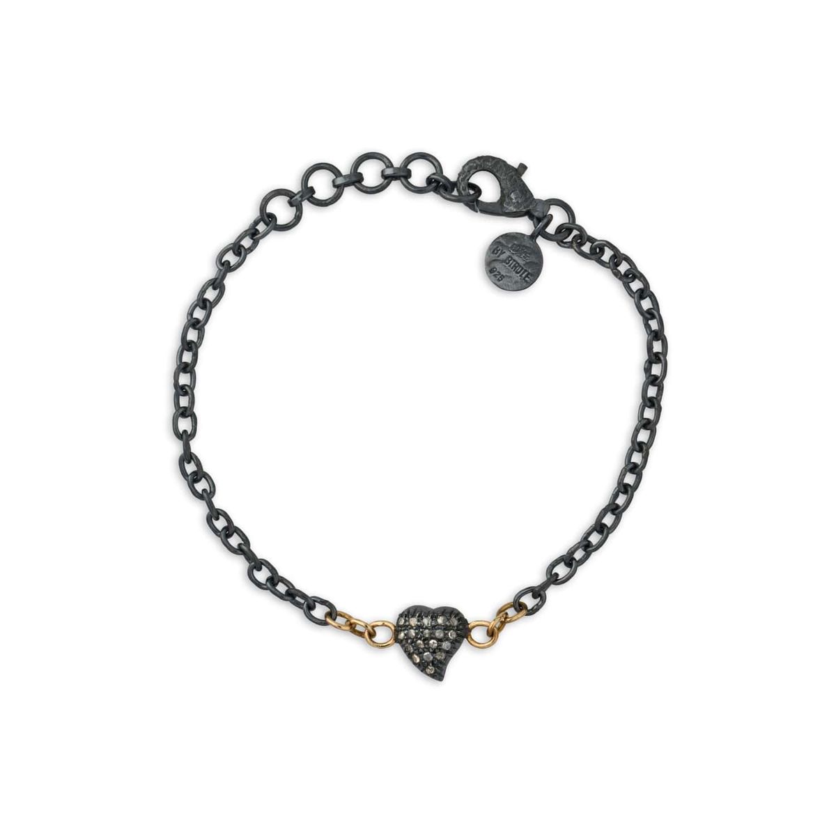 Chain Victoria Heart Pave Armbånd