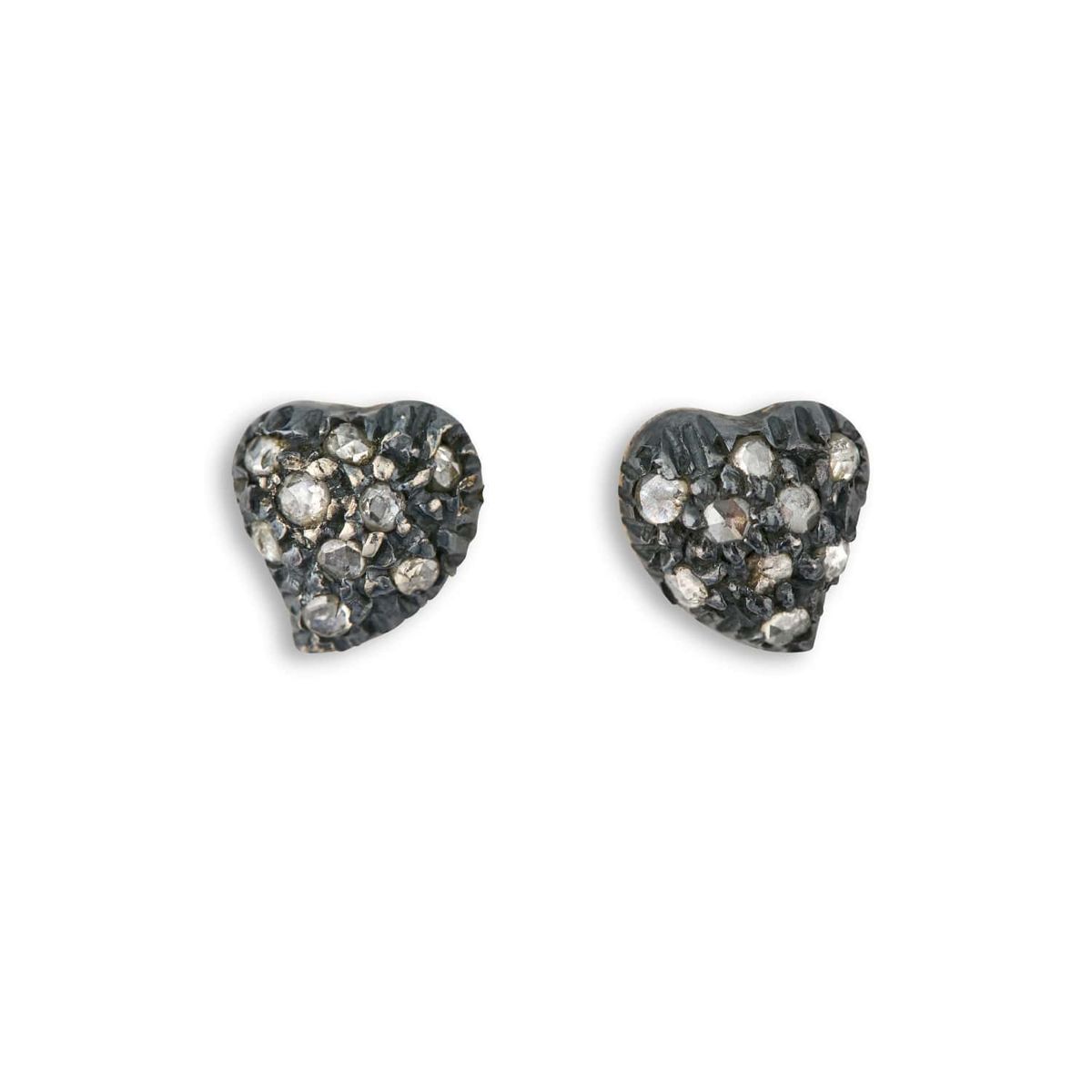 Victoria Rose Heart Pave Ørestikkere