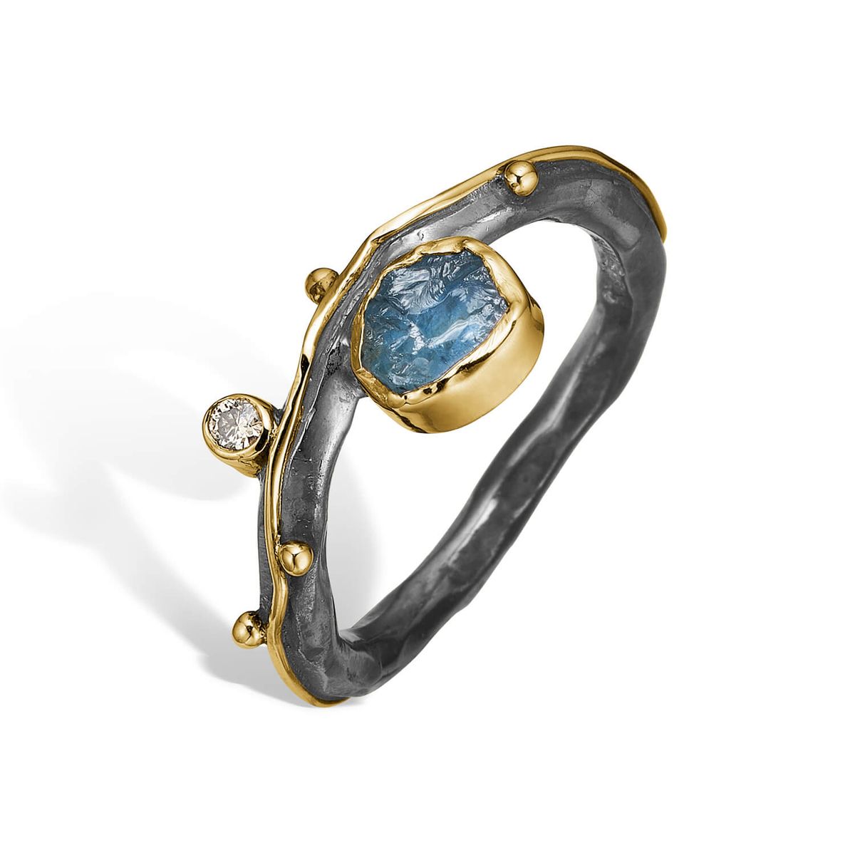 Ring Louise Aqua Raw - 60