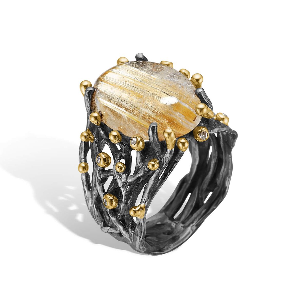 Ring Ponte Rutile Qtz - 53