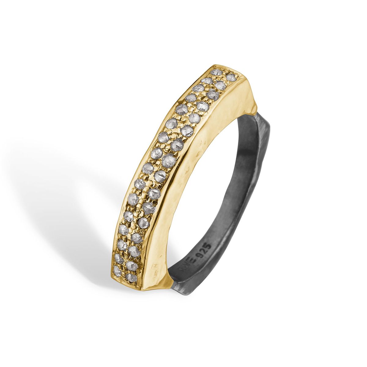 Ring Manhattan Skyline Gold Pavé - 60