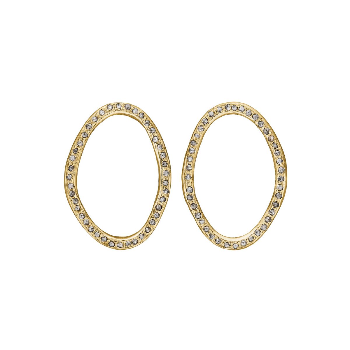 Onassis Oval Gold Pavé (32mm)