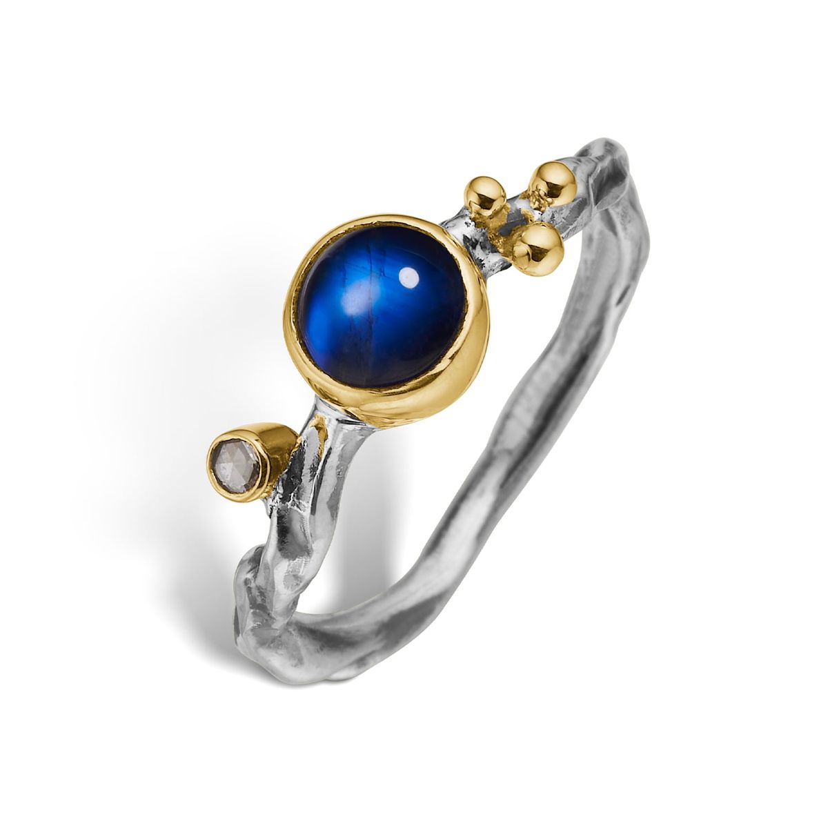 Grace Single Rainbow Moon Ring - 60