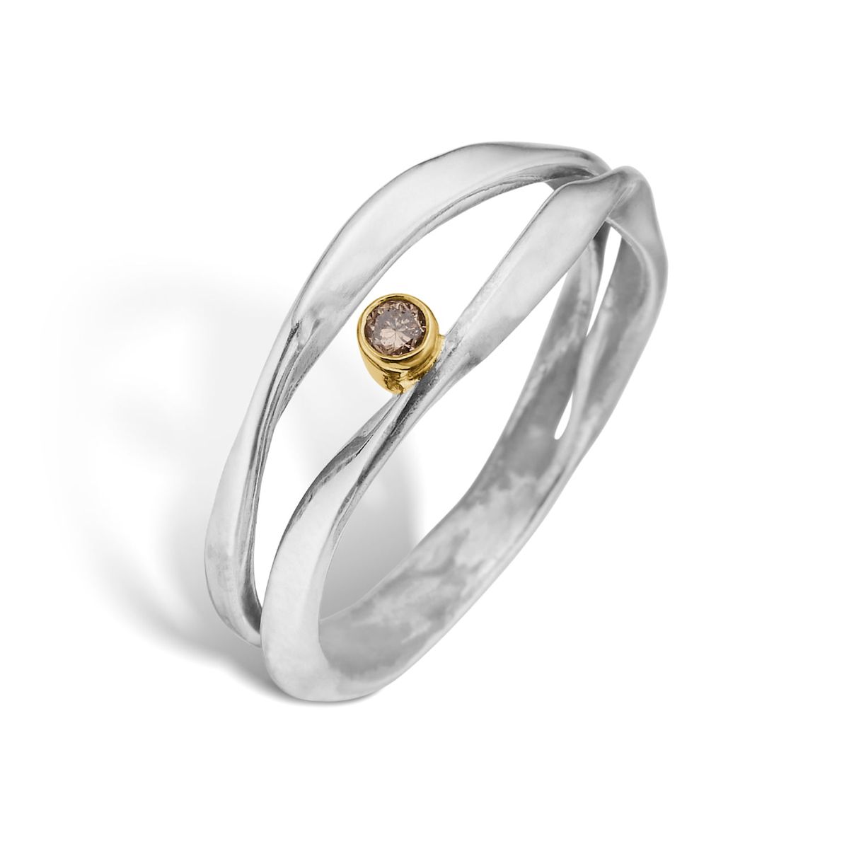 Lotus Duo Plain Ring - 58