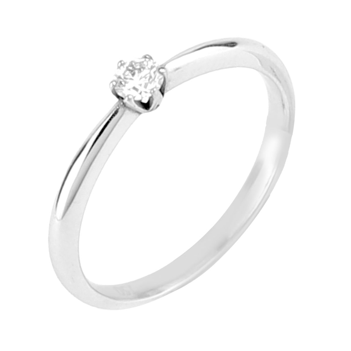 "Grace" solitaire ring i 18 kt. Guld eller hvidguld, 0.20 ct. Diamanter - 52