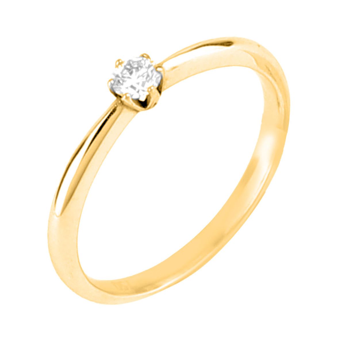 "Grace" solitaire ring i 18 kt. Guld eller hvidguld, 0.20 ct. Diamanter - 55