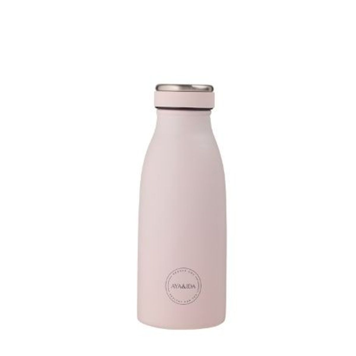 Aya&ida, Drinking Bottle, Drikkeflaske Med Låg, 350 Ml, Soft Rose