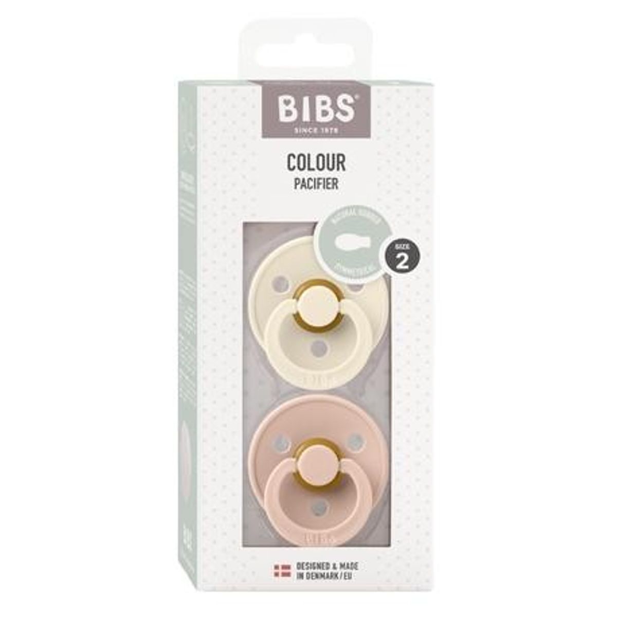 Bibs Colour - 2-pak, Str. 2 (6+ Mdr.), Symmetrisk - Latex